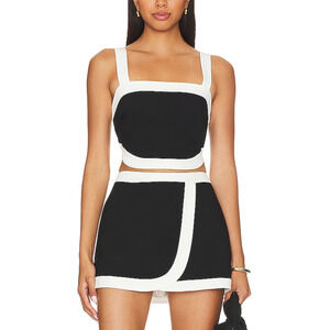 Amanda Uprichard 'Porsha' Black Top Size L